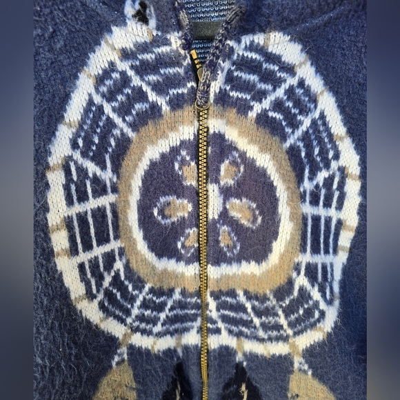 Otavalo Handcrafted Alpaca Full Zip Hooded Sweater/Jacket Dreamcatcher - Picture 8 of 10